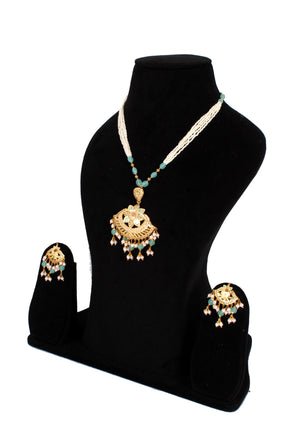 Jadau necklace sets in one gram gold jewellery