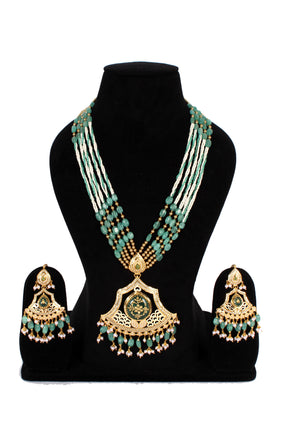 Jadau necklace sets in one gram gold jewellery