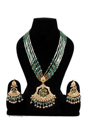 Jadau necklace sets in one gram gold jewellery