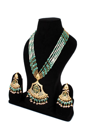 Jadau necklace sets in one gram gold jewellery