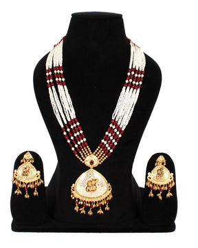 Jadau necklace sets in one gram gold jewellery