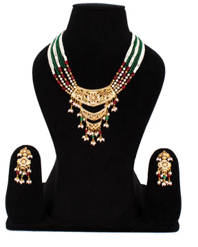 Jadau necklace sets in one gram gold jewellery