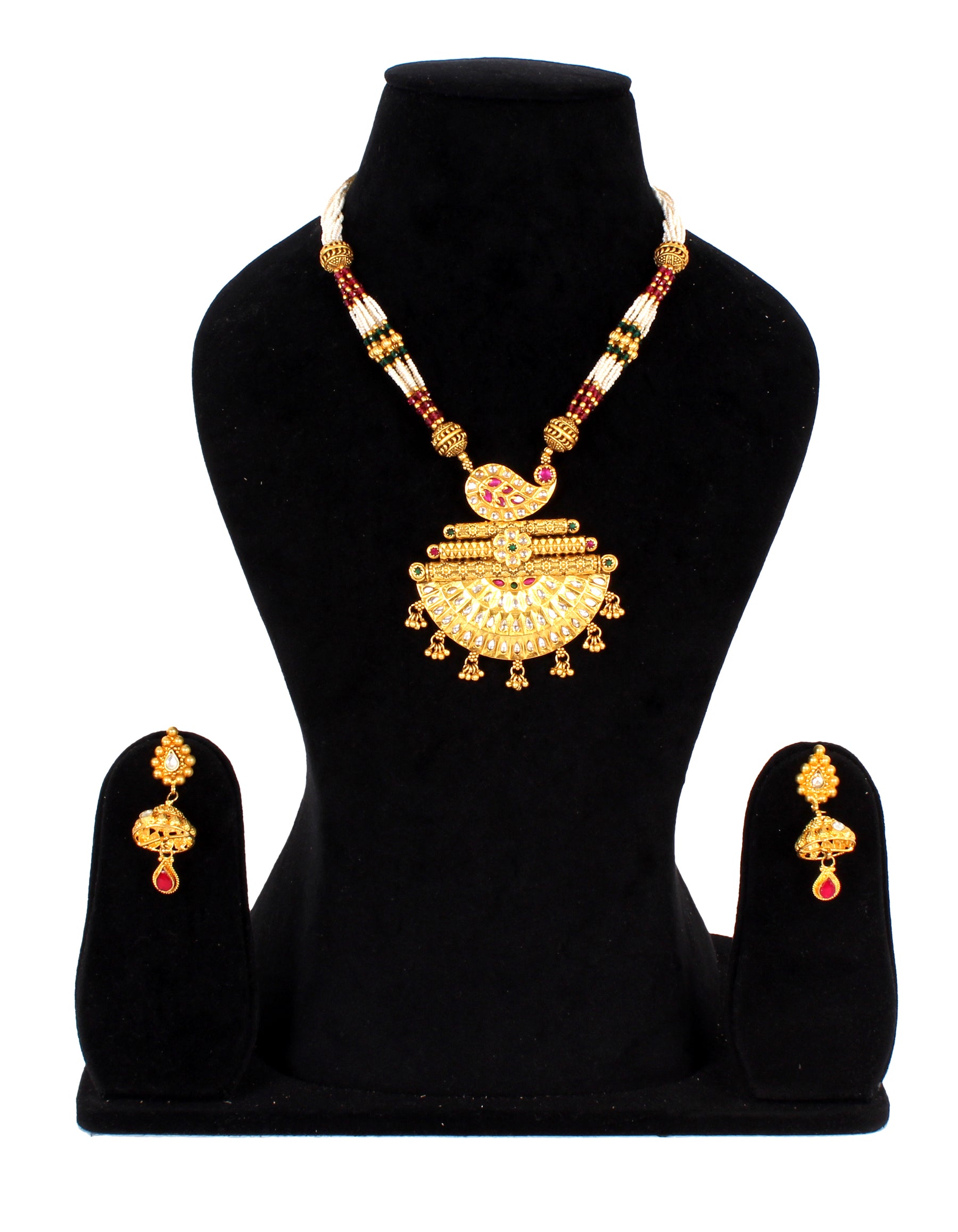 Latest Antique Necklace collection in one gram gold jewellery