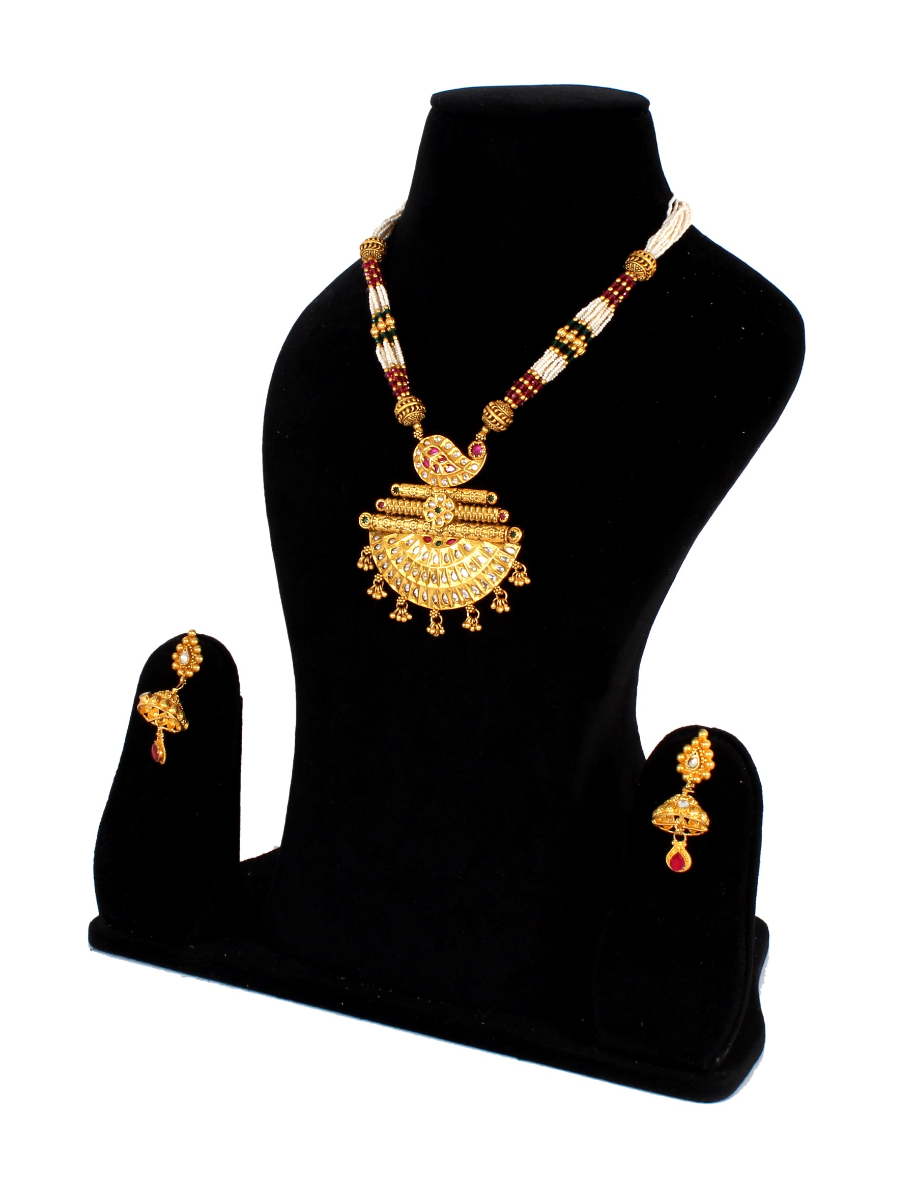 Latest Antique Necklace collection in one gram gold jewellery