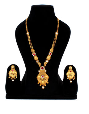 Latest Antique Necklace collection in one gram gold jewellery