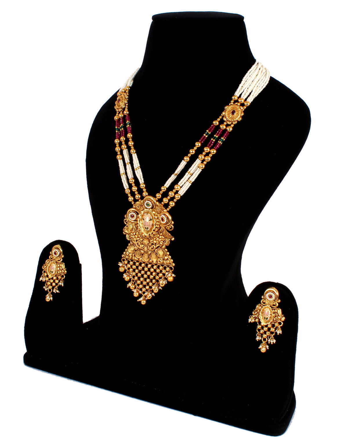 Latest Antique Necklace collection in one gram gold jewellery